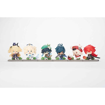 Genshin Impact Battle Scene Collection Figure Mondstadt Edition Mini Figures (Set of 6)